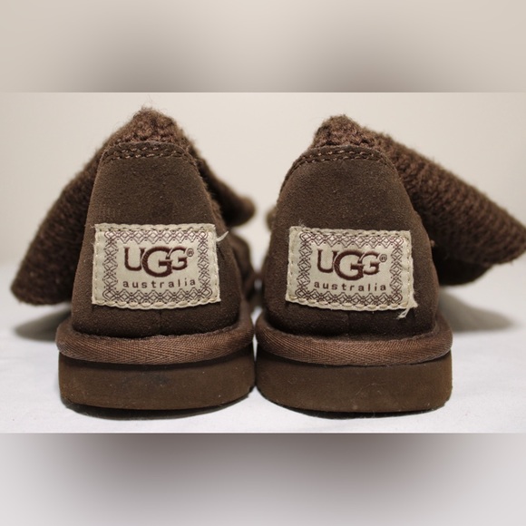 UGG Knit Boot with Pocket Chocolate Brown Size 6 - Picture 5 of 8